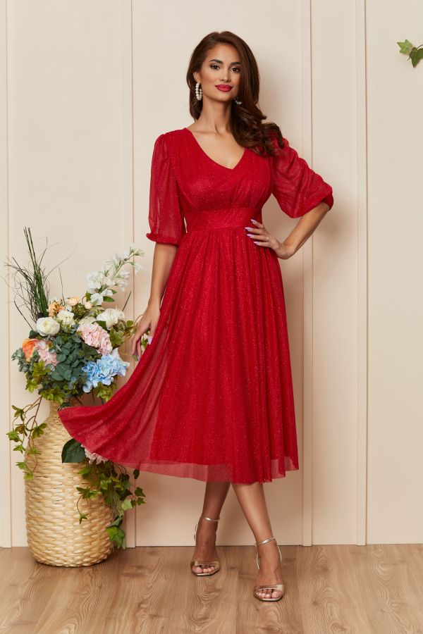 Nicolette Red Dress