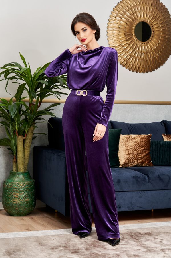 Alvera Purple Jumpsuit