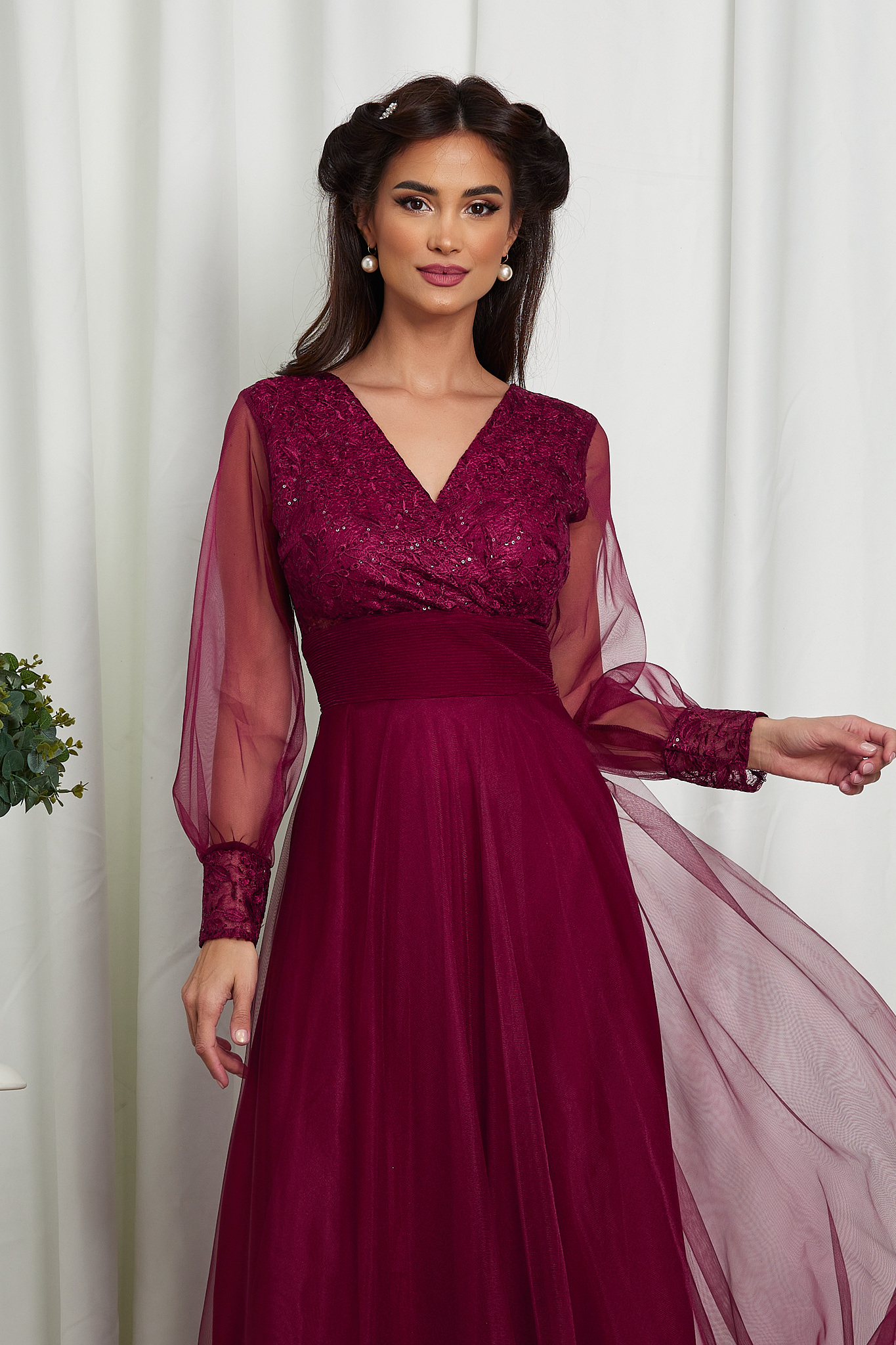 Maroon dress uk shop