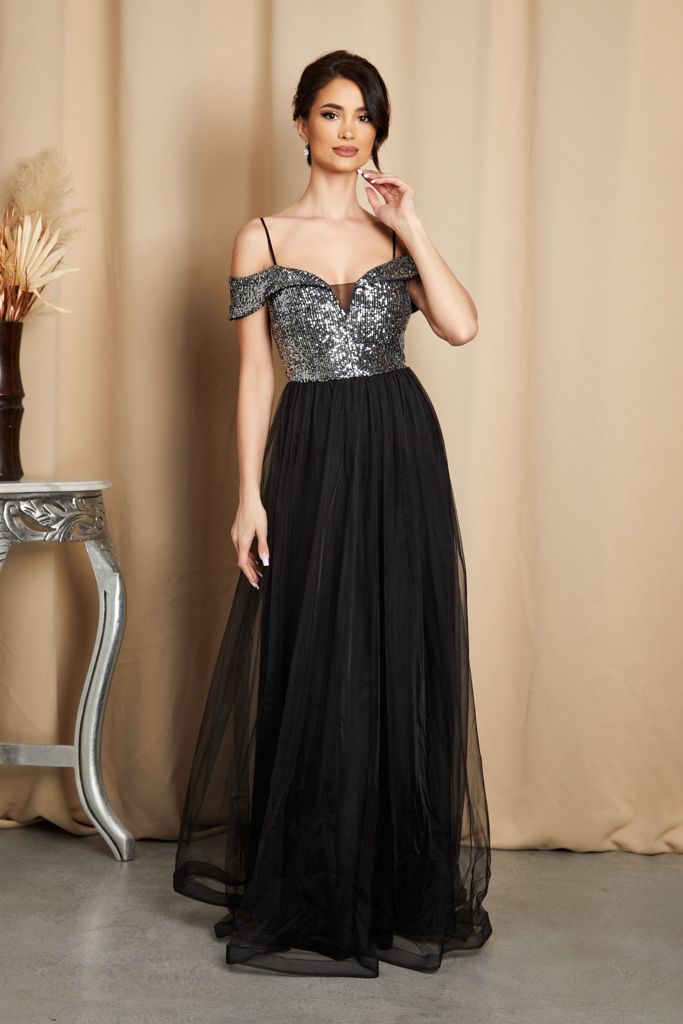 Black and diamond dress clearance